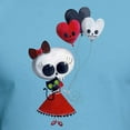thumbnail image 3 of CafePress - Cute Skeleton Girl With Spooky Balloons T Shirt - Fitted T-Shirt, Vintage Fit Soft Cotton Tee, 3 of 4