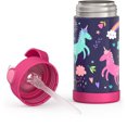 thumbnail image 2 of Bouteille isolée à pression de 12 Oz avec paille Funtainer de Thermos, Licorne, 2 of 7