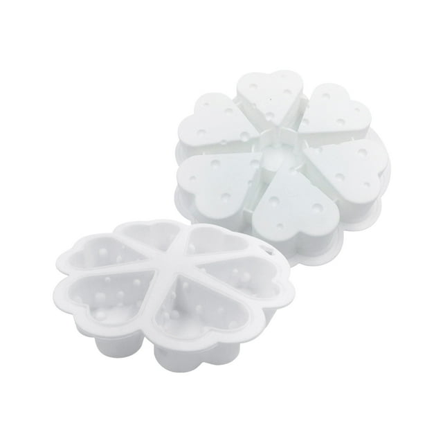 Leodye 1PCS Multi-heart Silicone Cake Mold Creative Design Valentine's Day Baking Dessert Decoration Tool Accessory -8.07x1.38 in