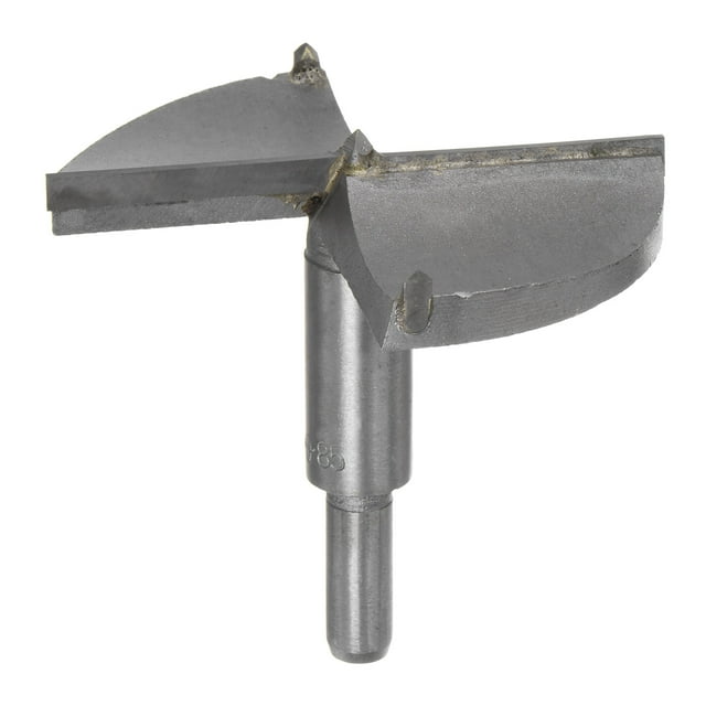 Broca Forstner Uxcell de 50 mm (1-31/32") de carburo de tungsteno para bisagra de madera, 3-11/32"