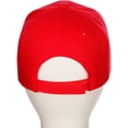 thumbnail image 3 of Sport Classic Baseball Hat Custom Referee Letters Structured Cap, Red Hat Black Letters, 3 of 4