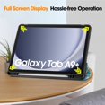 thumbnail image 5 of KOMI Case for Samsung Galaxy Tab A9+/A9 Plus 11 Inch 2023, Slim Lightweight Stand Hard Back Shell Protective Cover for All-New Galaxy Tab A9+ Tablet SM-X210/X216/X218, Flowers, 5 of 5
