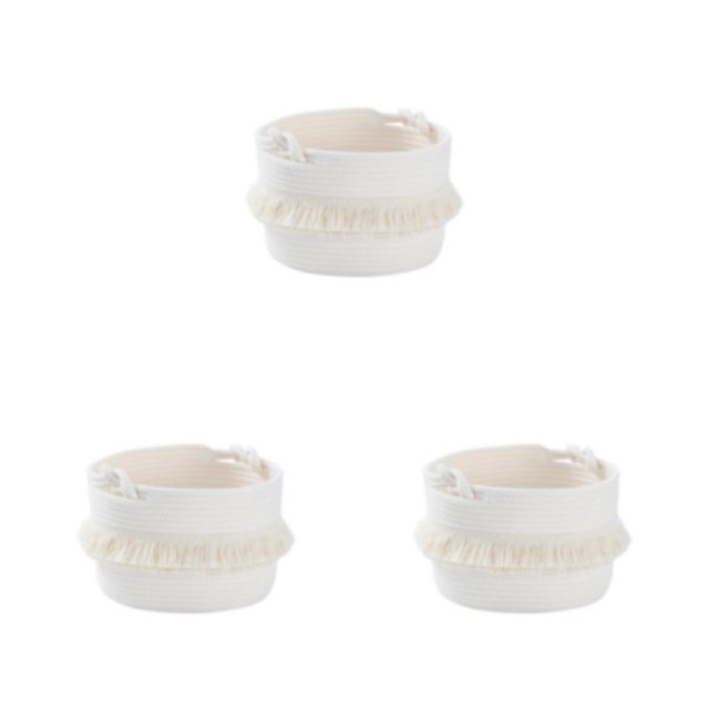 Monstrate Cesta de almacenamiento de cuerda de algodón, calcetines modernos de estilo Simple para el hogar y el dormitorio, organizador de Type1 NO1