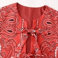 thumbnail image 4 of Yuanlong Womens Jackets Ladies Floral Embroidered Tie Closure Sleeveless Jacket Layer Wear Short Retro Outwear Vest Top, 4 of 6