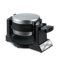 thumbnail image 1 of Salton Rotating Double Belgian Waffle Maker – 2 Waffles in Under 3 Minutes | Rotating Design for Even Cooking | Non-Stick Plates | Removable Drip Tray | Cool Touch Handle (WM2159), 1 of 8