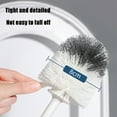 thumbnail image 2 of Vggrvlo Toilet Brush Compact Toilet Brush & Holder for Deep Cleaning Under Rim Space Saving for Storage Easy Handy CompactToilet BowlCleaner Brush for Bathroom, 2 of 6
