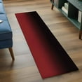thumbnail image 4 of Black Red Ombre Runner Rug 2x6 FT, Non Slip Hallway Carpet, Modern Abstract Art Gradient Washable Soft Floor Carpet Throw Runner Carpet Long Rug for Entryway Kitchen Bedside Sliding Door, 4 of 9