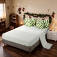 thumbnail image 4 of Manfei Christmas Tree Twin Bedding 7pcs Pine Bedding Comforter Set, Navy Silver, Gray Reversible, 4 of 6