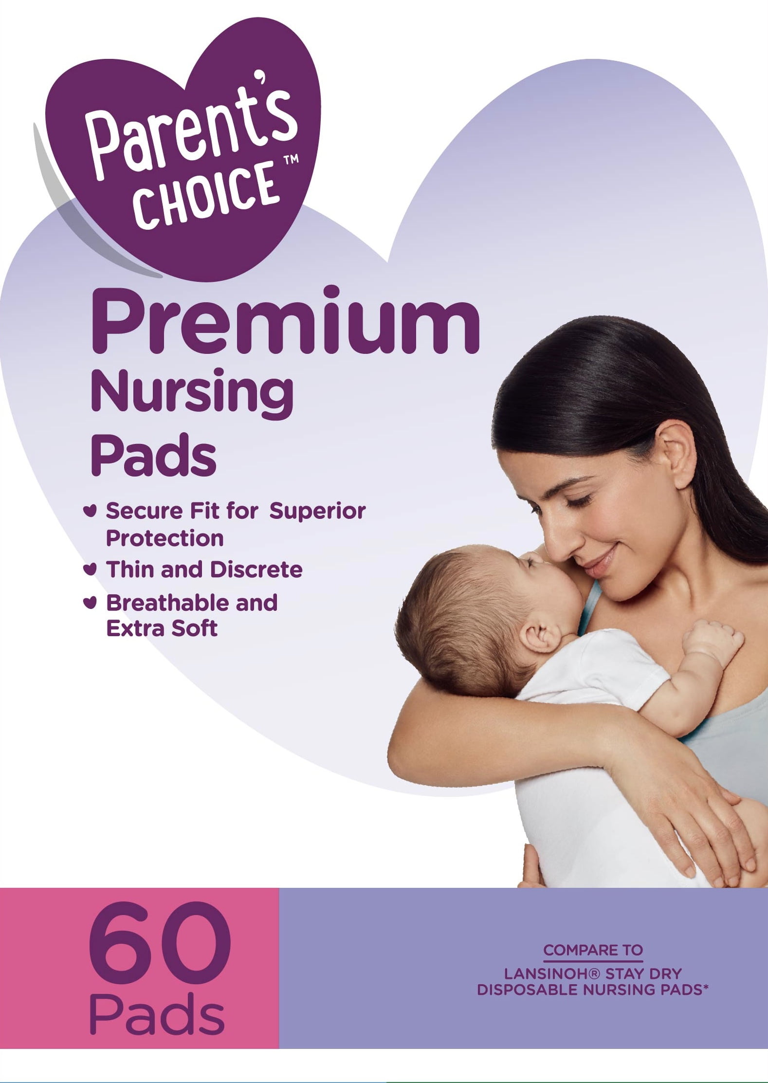 Parent's Choice Premium Nursing Pads For Breastfeeding, 42 Count Superior  Absorb