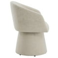 thumbnail image 6 of Spruce & Spring Modern Swivel Dining Chair with Sheltering Back and Cushioned Seat No Assembly, Single, Beige, 6 of 14