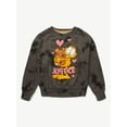 thumbnail image 4 of Girls Garfield X Justice Fleece Crewneck, Sizes XS - XLP, 4 of 8