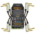 thumbnail image 1 of Cable TRS Stereo de 1.5 Pies WBC-PRO-Quad con Conector de Oro Amphenol y Revestimiento Negro Ultra F, 1 of 7