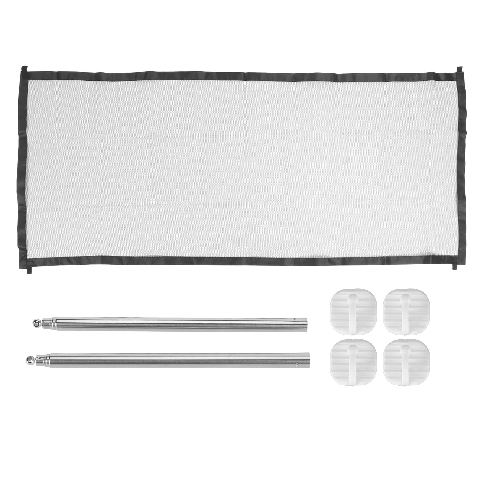 Mesh Dog Gate Punch Free Retractable Pet Safety Gate Baby Gates For