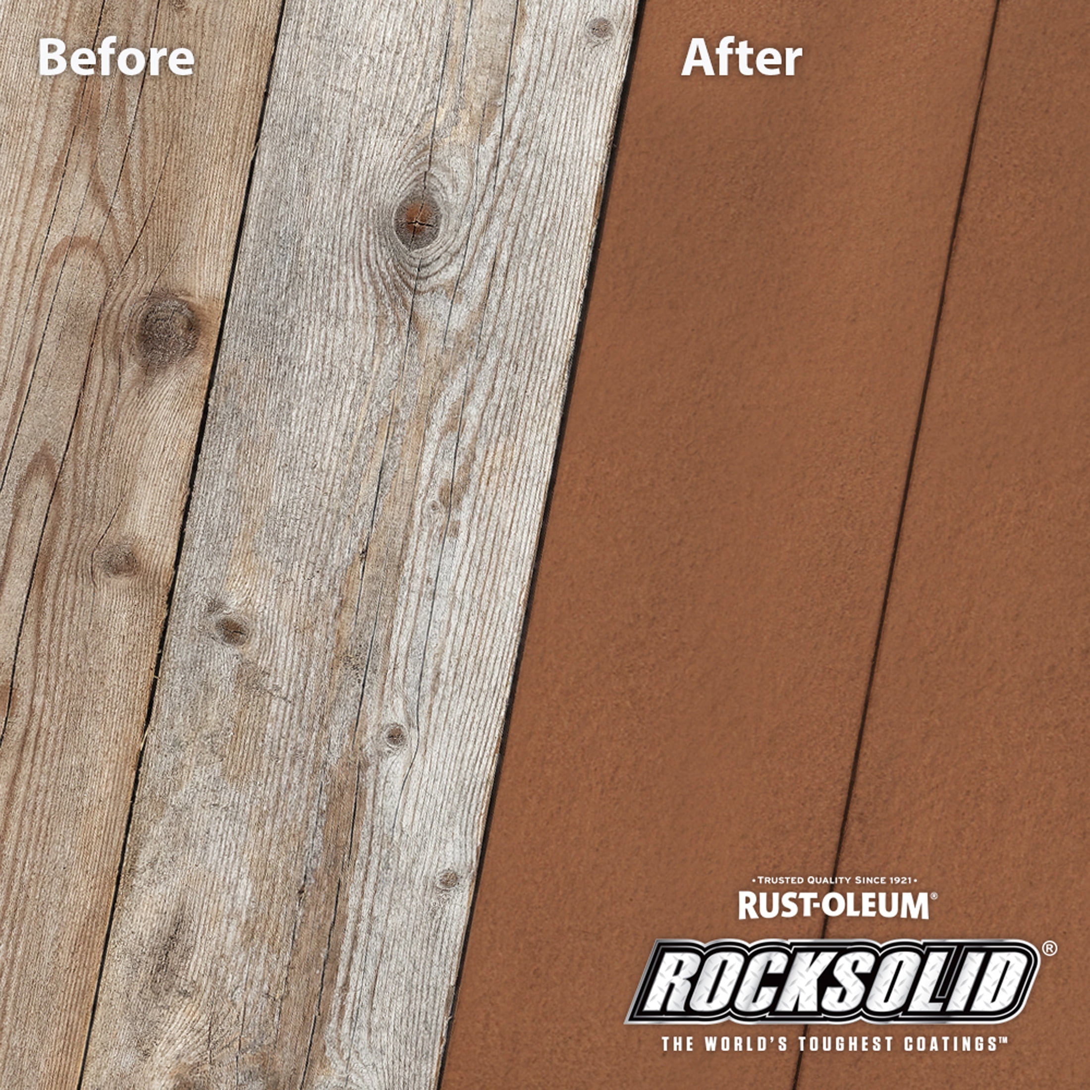 Timberline, Rust-Oleum RockSolid 2X Solid Exterior Wood Deck Stain-319788T, Gallon