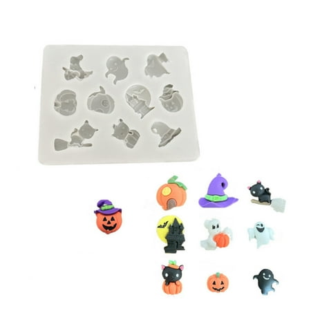 

Uutvmp Halloween Series Silicones Molds Cake Decoration Resin Dropping Accessories Chocolate Molds