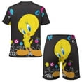 thumbnail image 2 of Looney Tunes Tweety Boys T-Shirt And Shorts Outfit Set Athletic Short Sleeve Tee Mesh Shorts Set for Kids, 2 of 8