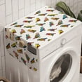thumbnail image 1 of Bird Washing Machine Organizer, Tropical Finches Flying Mammals in Exotic Tones Jungle Bird-gazing Hobby Nature Bulbul, Anti-slip Fabric Top Cover for Washer and Dryer, Multicolor, by Ambesonne, 1 of 1