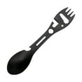 thumbnail image 1 of Vajilla Spork Zulema Multifuncional Cubiertos portátiles de acero inoxidable negro, 1 of 8