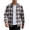 White, variant on Mens Shirts Long Sleeve Button Down Plaid Shirt Casual Stylish Flannel Shirts Yellow M