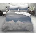 thumbnail image 1 of 3D Cielo Blanco Nube Funda de edredón Set Ropa de cama Set Funda de edredón Fundas de almohada 95 LQH, 1 of 3