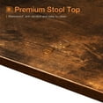 thumbnail image 2 of ODK 25.6 Inch Height Wooden Counter Seat Barstool, Rustic Brown (2 Set), 2 of 6