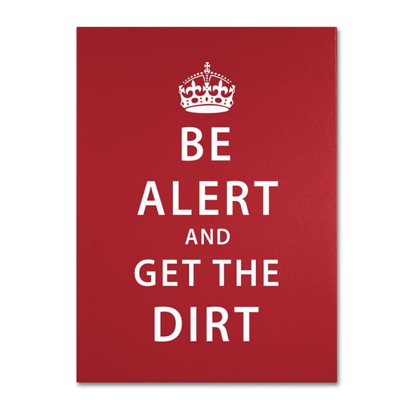 Trademark Fine Art "Alert Dirt Marooned" Canvas Art by Megan Romo