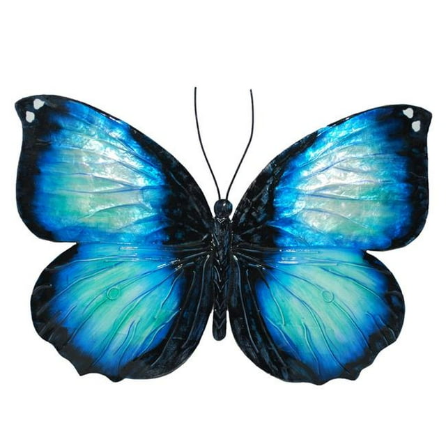 Eangee Home Design esh123 Butterfly Wall Decor Blue & Black