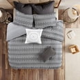 thumbnail image 6 of Bedding Sets Cotton Jacquard Comforter Mini Set Grey/Black King/Cal King,Bed Sets, 6 of 10