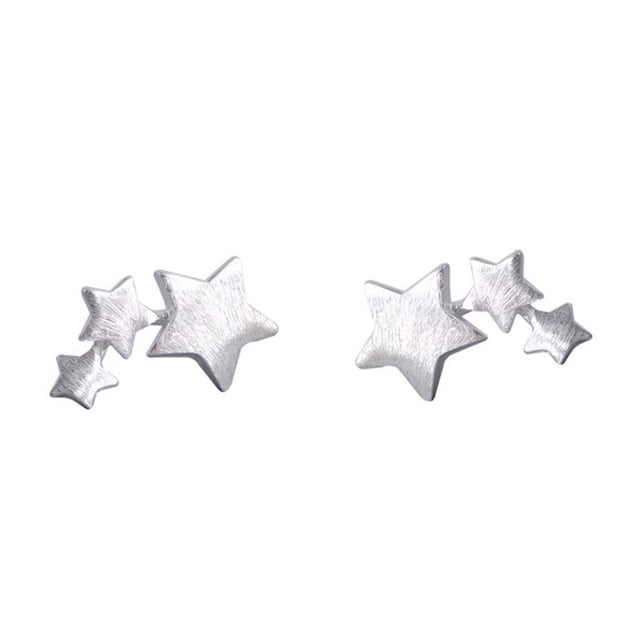 Pendiente Stud Minnieouse S925 Plata estrella Anti-Alergia