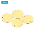 thumbnail image 3 of 24mm Steel Disc, 4Pcs Metal Stamping Blanks Tags Circle Round Metal Plate Strike Stainless Steel for Laser Engraving Stamping Craft Name Tag, Golden, 3 of 7