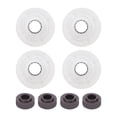 thumbnail image 2 of Roues de Longboard, Matériau PU 78A Roue de Planche à Roulettes Fine pour Extérieur pour Planche de Cruiser Noir, Rouge, Bleu Ciel, Saphir, Vert, Violet, Rose, Rose Rouge, Blanc, Jaune, 2 of 7