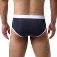 thumbnail image 3 of Fewfanhot Men's Airy Triangle Cotton Underpants - Stretchy Soft Briefs With No-Ride Design For All-Day Comfortable Support, 3 of 4