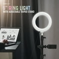 CoreAudio 6" LED Ring Light with Adjustable 5' Tripod Stand; Black