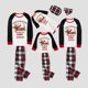 thumbnail image 1 of Pijamas familiares a juego de Navidad, conjunto de pijamas de Dachshund a través de la nieve, Tops de reno, pantalones, 2023, 1 of 3