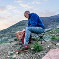 thumbnail image 3 of Grand Trunk Compass Ultra Compact Foldable Camping Chair with 360° Swivel, Black, 3 of 11