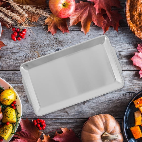 TABLZONE Stainless Steel Oven Tray High-Temperature Resistant Baking and Grilling Pan Kitchen Accessory