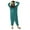 Z1Dark Green, variant on One Piece Pajamas for Women Autumn And Winter Solid Color Long Sleeved Zipper Hooded Sleepwear