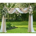 thumbnail image 3 of WARM HOME DESIGNS 24 Feet Long Sheer Taupe Window Scarf, 55 X 288 Inches in Size. AM Taupe 288, 3 of 4