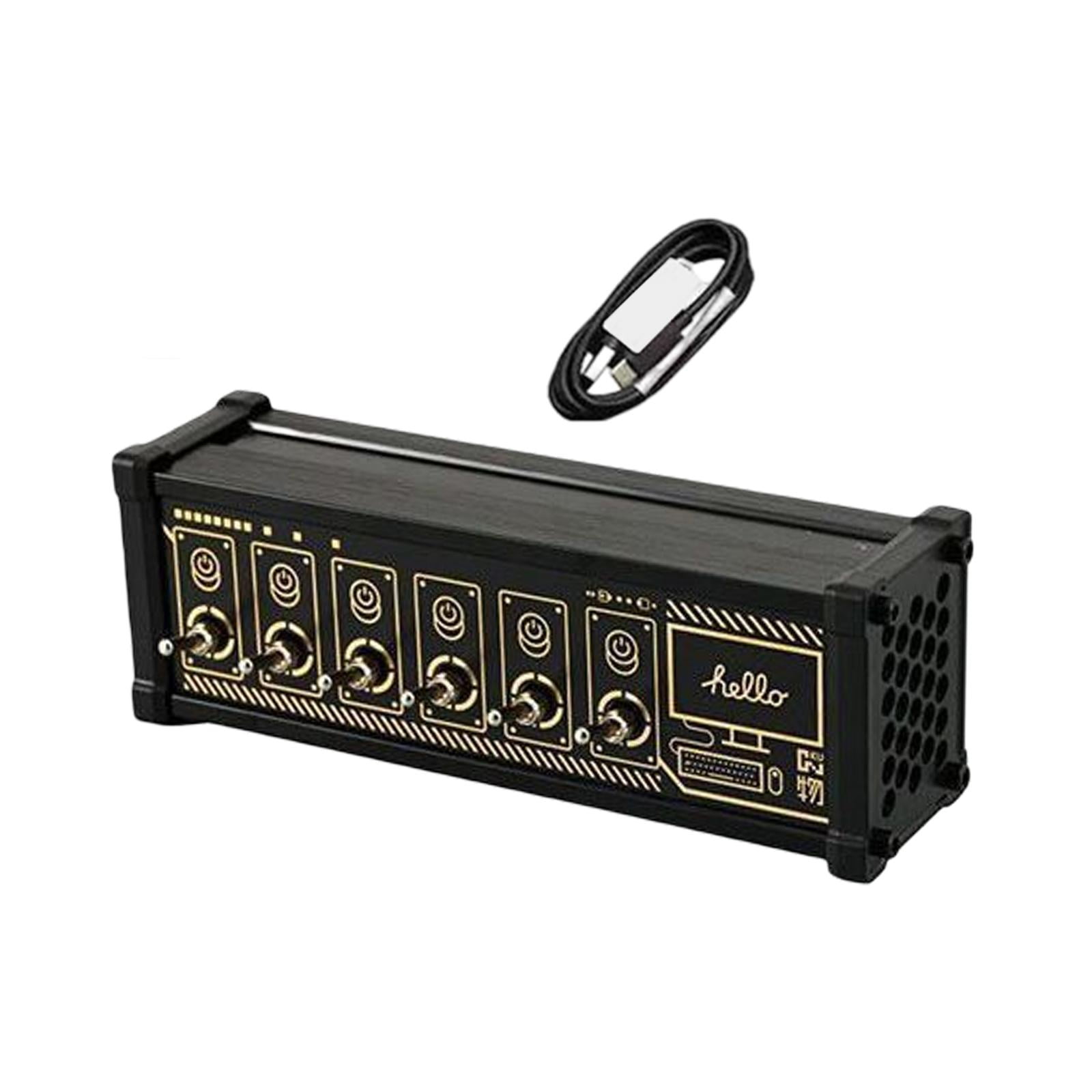 Portable 6 Port USB Hub Computer Accessory with Individual Control Switches Good Classic
