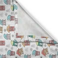 thumbnail image 3 of Ambesonne Christmas Kitchen Curtains, Noel Theme House, 55"x39", Multicolor, 3 of 3