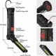 thumbnail image 2 of Rechargeable Work Light Workshop Lamp COB Torch Flashlight with Magnetic Base 5 Modes White/Red Light Camping Lamp for Garage, Camping, Emergency, etc, 2 of 5