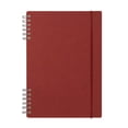 thumbnail image 1 of Libreta ecológica con 70 hojas a rayas. Cubierta de cartón. Con espiral metálico. rojo 14.7 x 20.5, 1 of 6