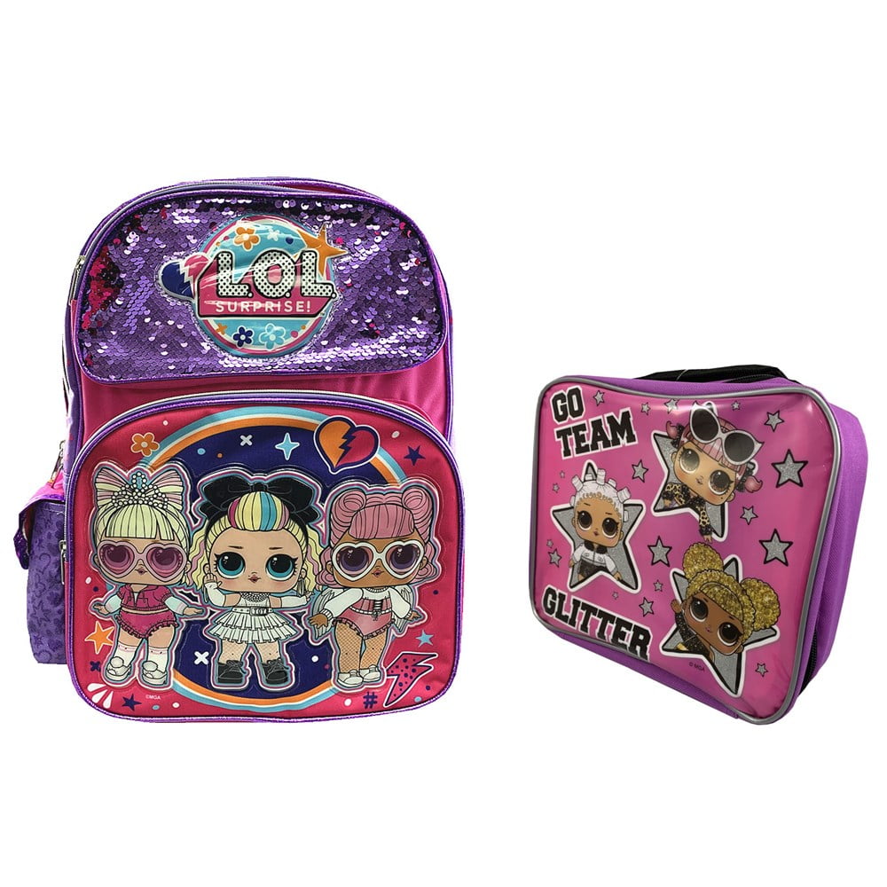 lol glitter backpack