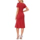 thumbnail image 3 of INSPIRE CHIC Vestido de Sheath para Mujeres, Vestido de Cóctel de Fiesta, Estilo Vintage de los Años 50, Decoración de Botones, Vestido Midi de Sirena con Volantes, Rojo, 3 of 6
