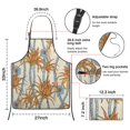thumbnail image 6 of Botanical Plant Cooking Kitchen Aprons with Pocket Extra Long Aprons Waterproof Bib Aprons for Couple Bride Mrs Mr Cooking Aprons for Kitchen Cool BBQ Grilling (Set Of 2), 6 of 7