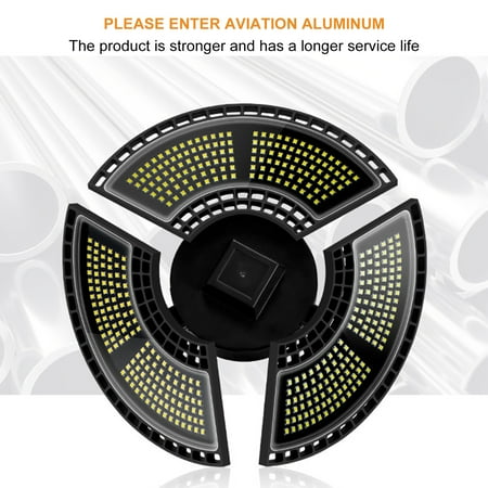 

MyBeauty LED Garage Light Foldable Uniform Light E27 6000K Cold White Light IP65 Waterproof Shop Ceiling Light for Outdoor