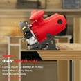 thumbnail image 4 of 1500W Circular Saw with Laser Guide, 5500RPM Compact Circular Saw with 3 Saw Blades (24T+ 48T)7-1/4'', 0-45° Bevel Adjustment, Corded Electric Saw for Wood, 4 of 7