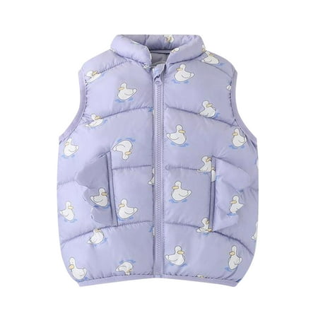 

nsendm Boys Outdoor Coats Kids Child Toddler Infant Baby Boys Girls Cute Cartoon Sleeveless Winter Coats Boy Coats Size 8 Outerwear A 4-5 Years