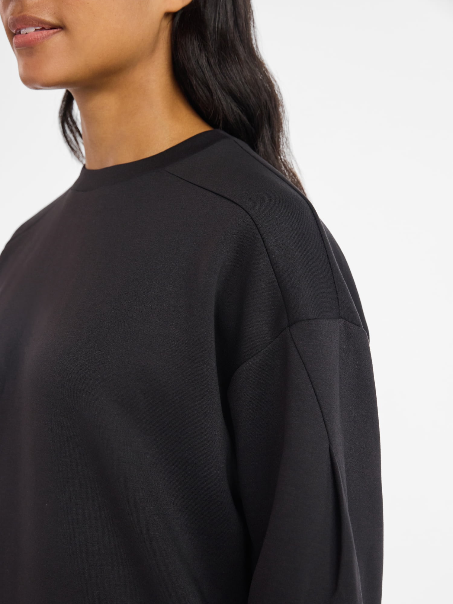 Avia Women's Luxe Fleece Crewneck Sweatshirt, Sizes XS-XXXL