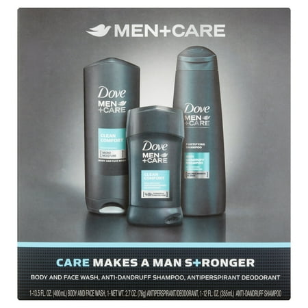 Dove Men+Care Clean Comfort Everyday Gift Pack, 3 pc - Walmart.com